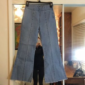 High waisted jeans